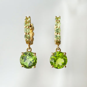 Aretes Green Peridot