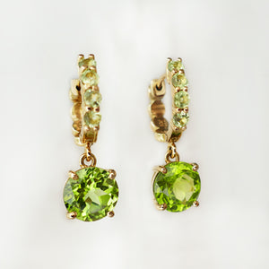 Aretes Green Peridot